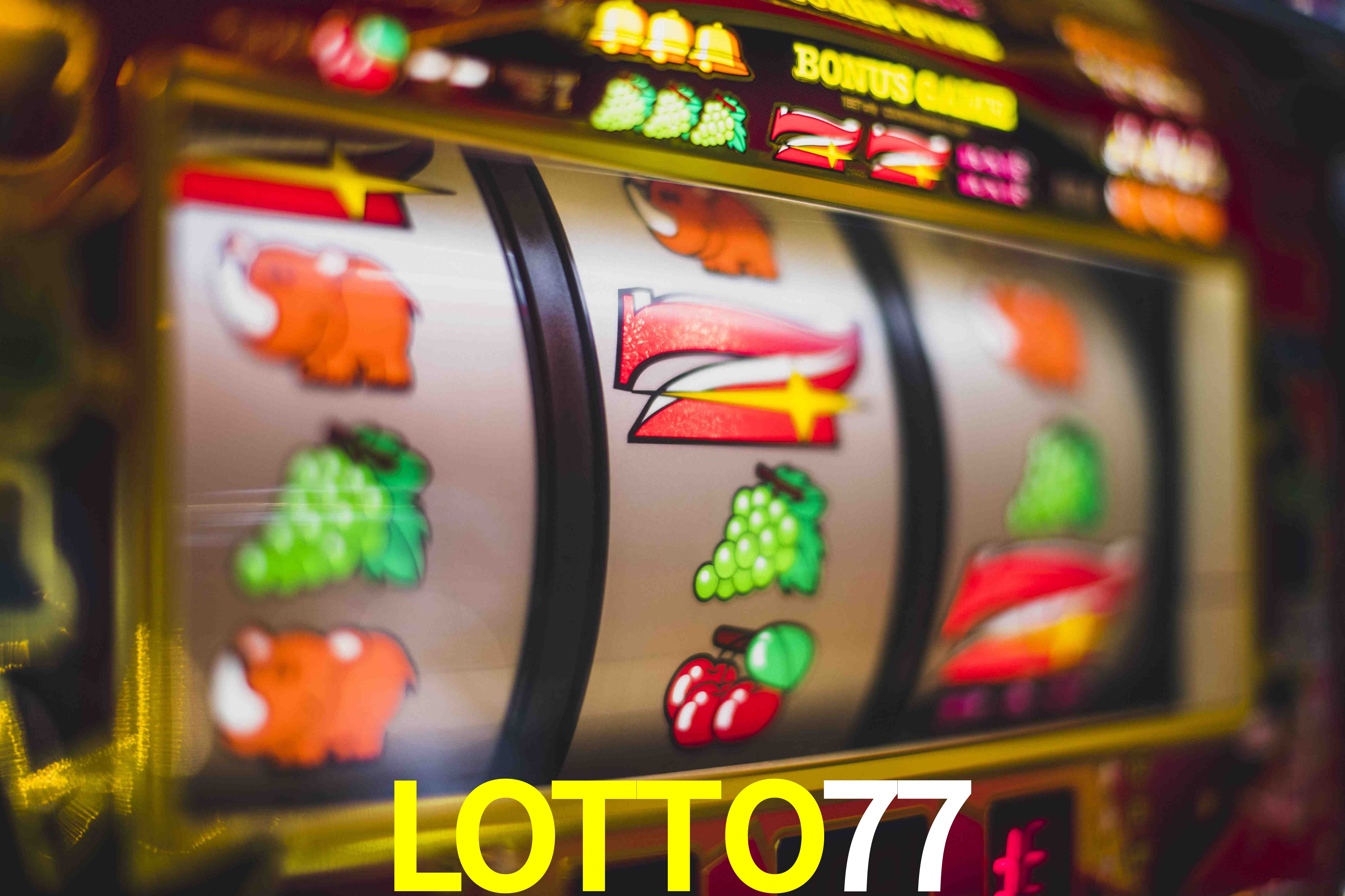 Exhibición de bonos LOTTO77 para jugadores en México con interfaz de juego promocional